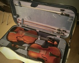 My babies! (violin and viola)
